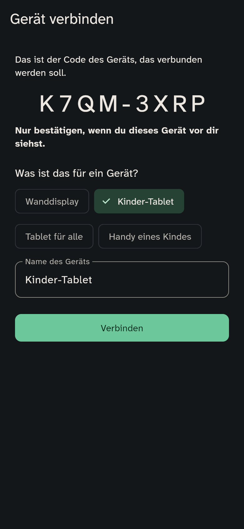 Handy eines Erwachsenen: Gerät prüfen und verbinden