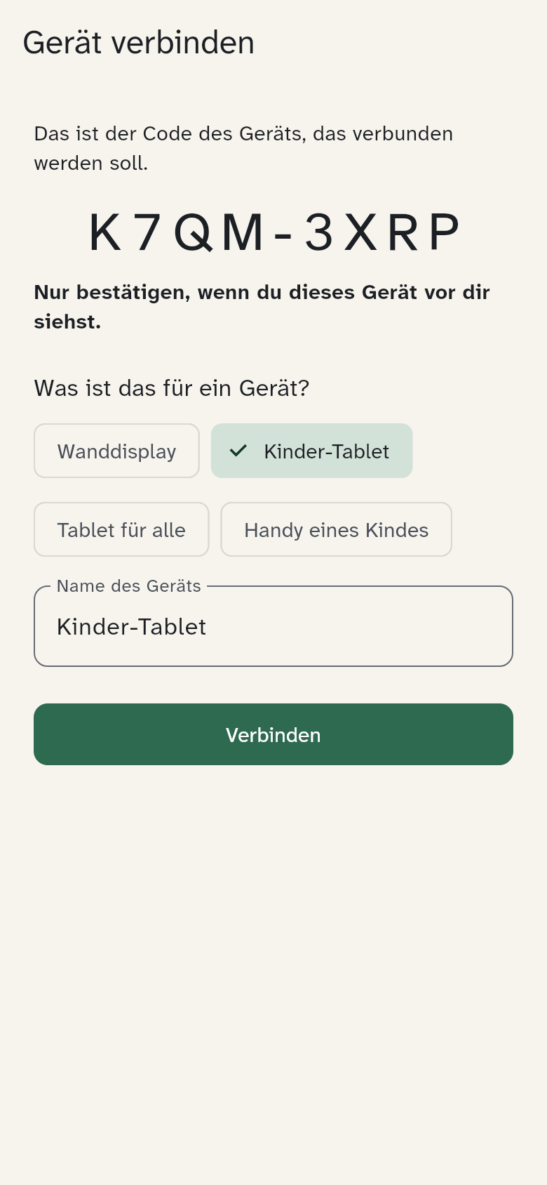 Handy eines Erwachsenen: Gerät prüfen und verbinden